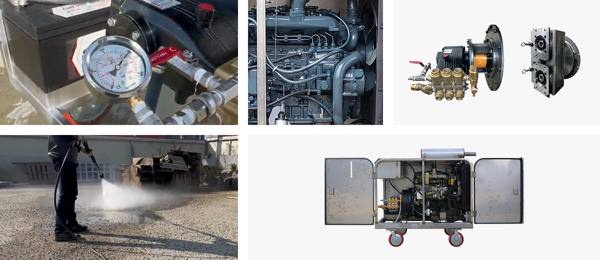 디젤형 엔진 고압 세척기 관련 사진